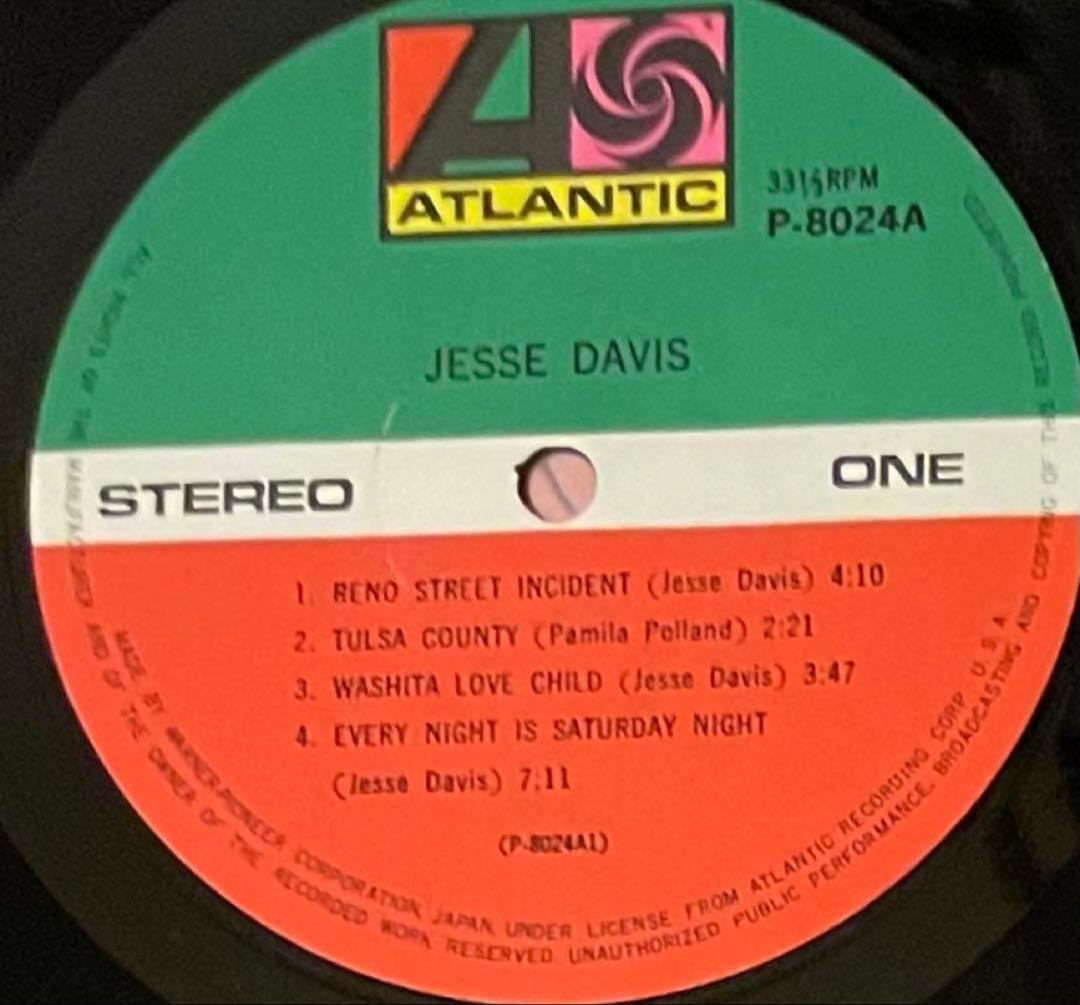 希少国内初盤LPレコード　　 ジェシ•デイヴィス　JESSE DAVIS 2枚