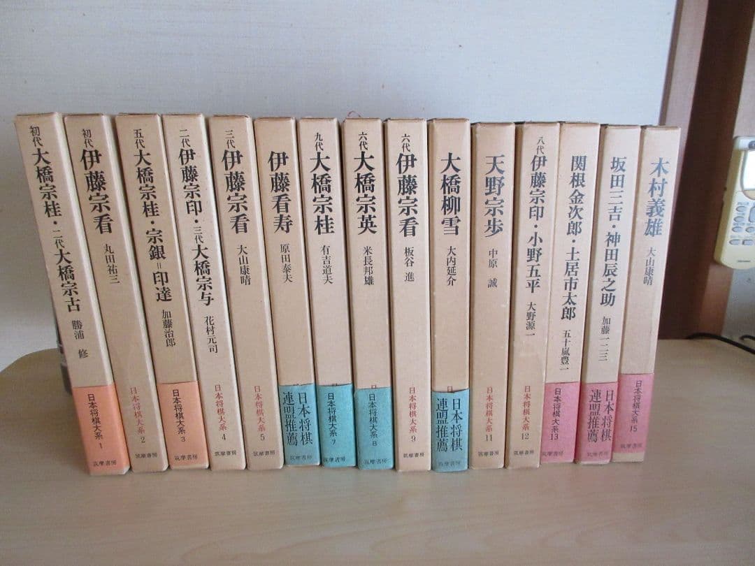 日本将棋大系　１～１５　筑摩書房