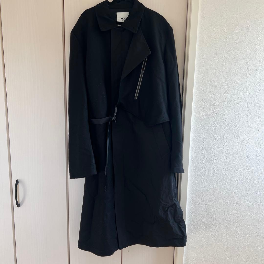 ジャケット・アウター M CH1 WOOL FLANNEL COAT y-3