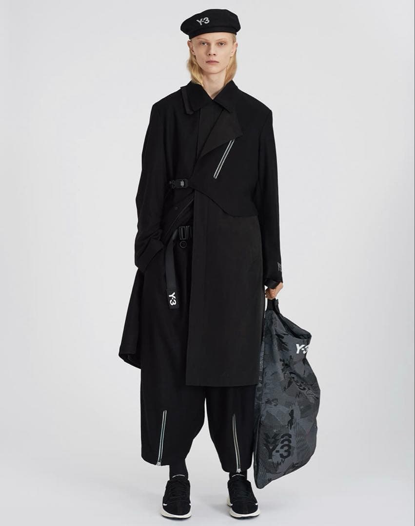 ジャケット・アウター M CH1 WOOL FLANNEL COAT y-3