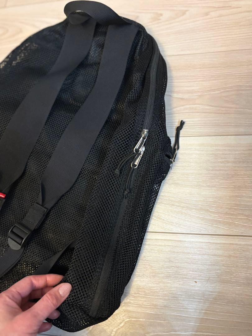 s*a様 Supreme メッシュバックパック　リュック ブラック