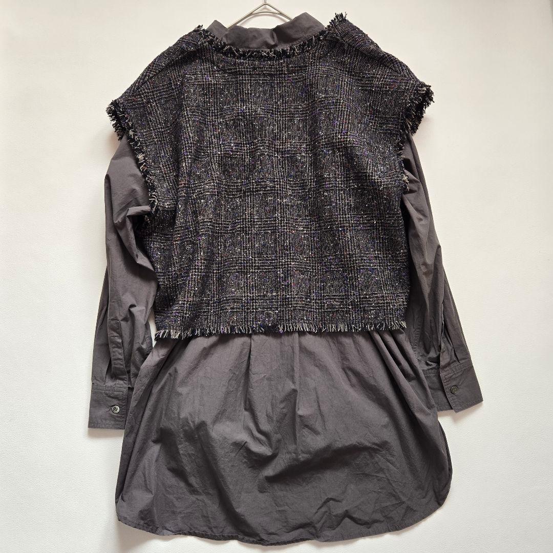 BEARDSLEY　ツイードジレセットシャツ