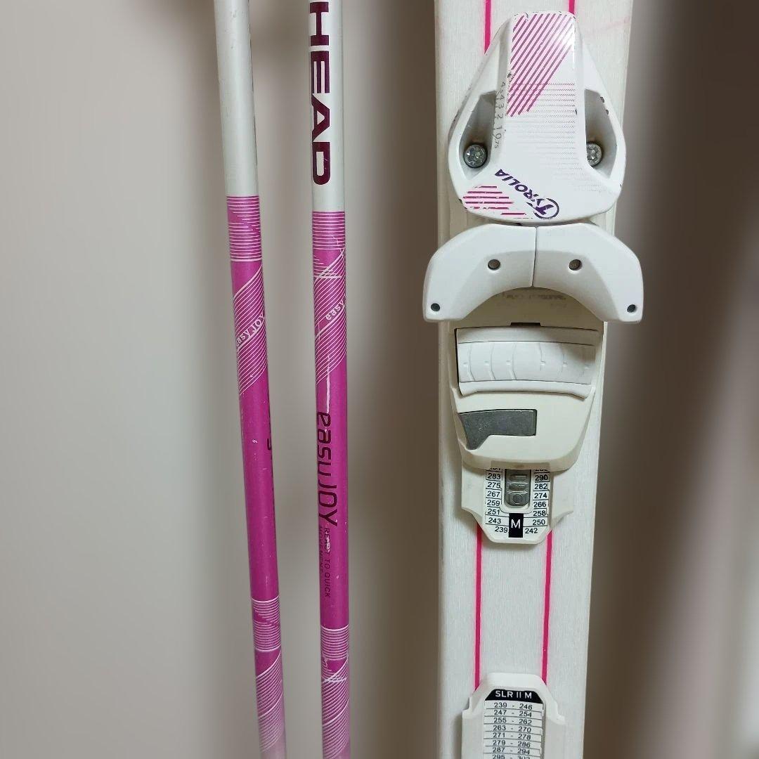 HEAD　JOY スキー板 ストック　セット　130相当