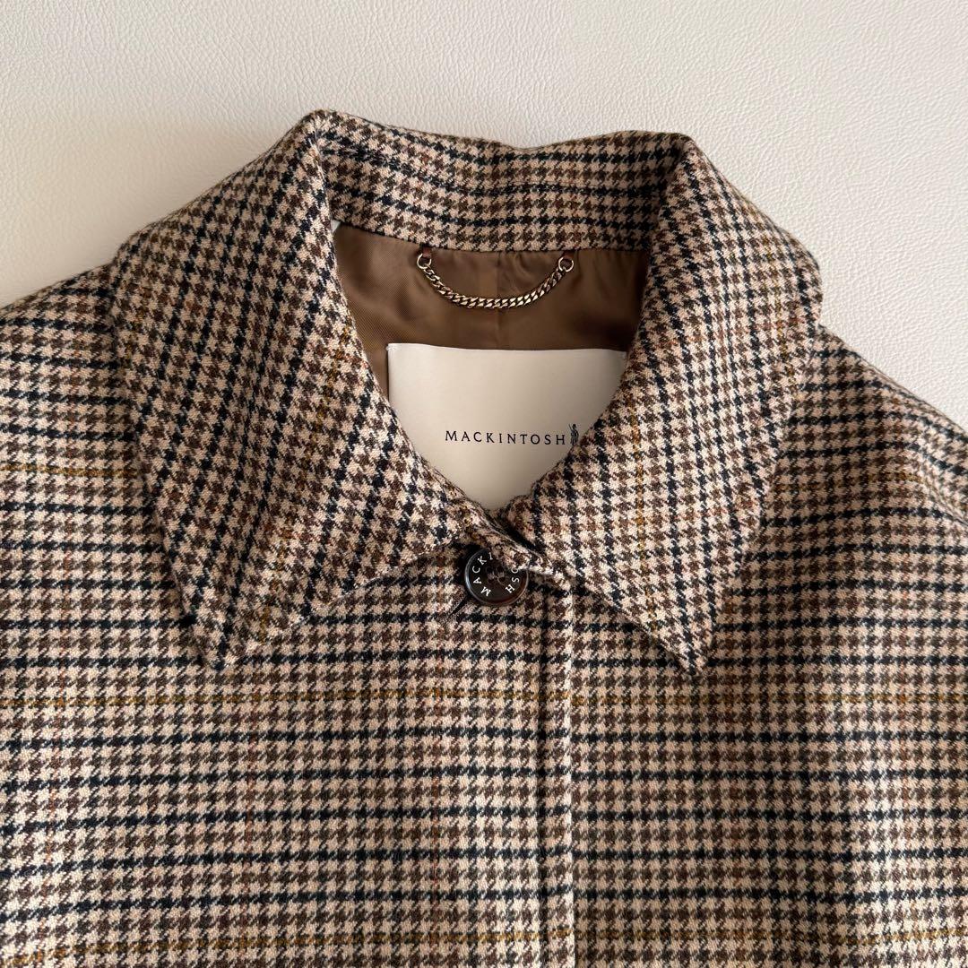 新品　マッキントッシュ　ニューハンビー　ロング　ブラウンチェック　8