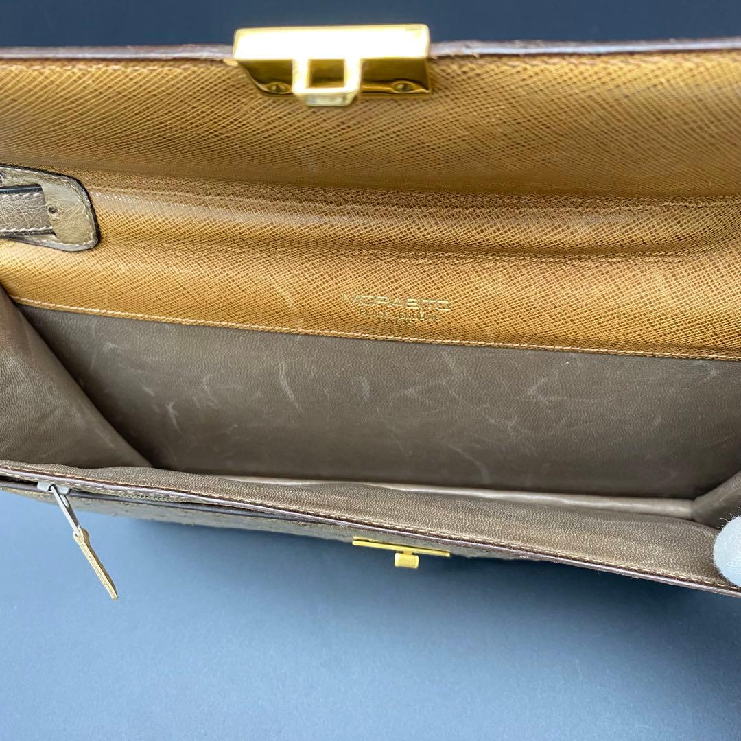 MORABITO モラビト　オーストリッチ ハンドバッグ　クラッチバッグ