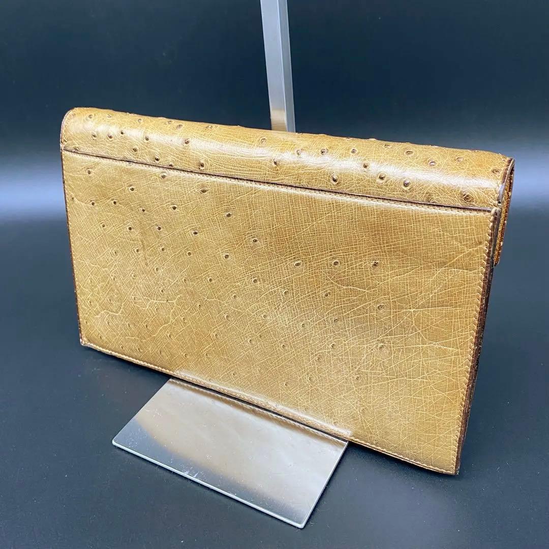 MORABITO モラビト　オーストリッチ ハンドバッグ　クラッチバッグ