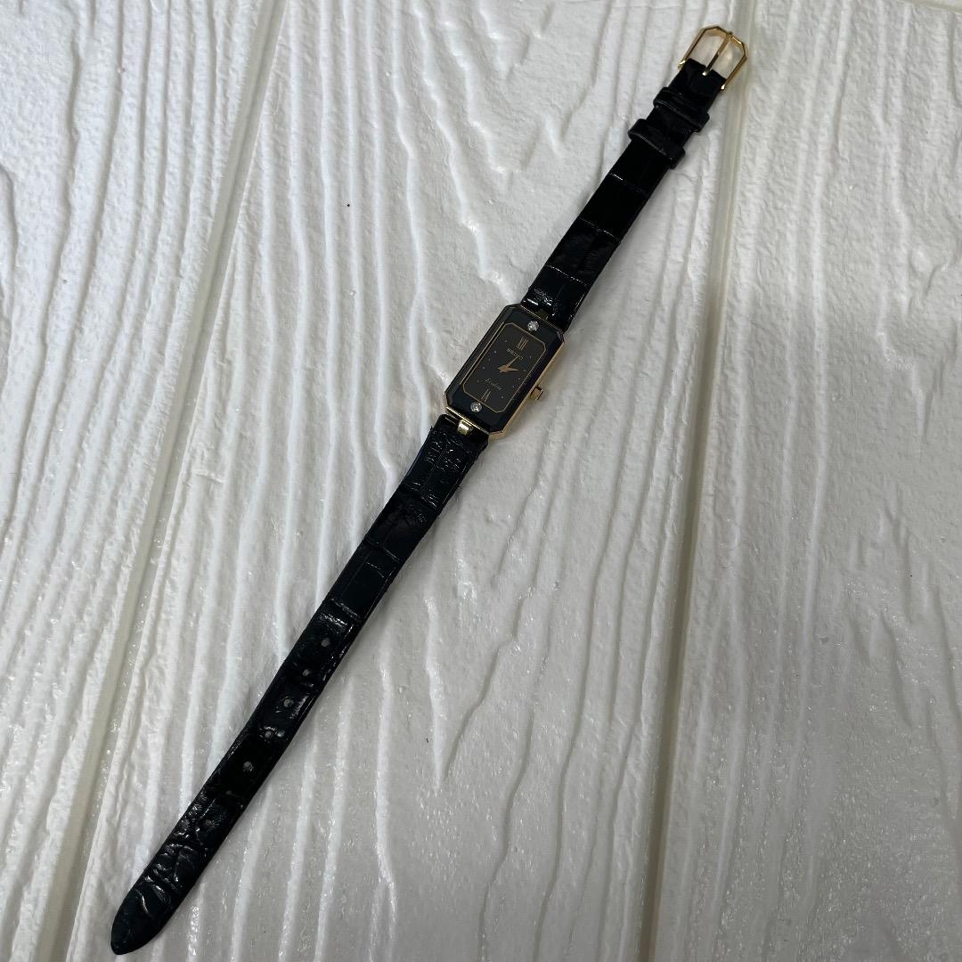 ✨稼働品・希少✨SEIKO エクセリーヌ 2E20 ブラック ダイヤ