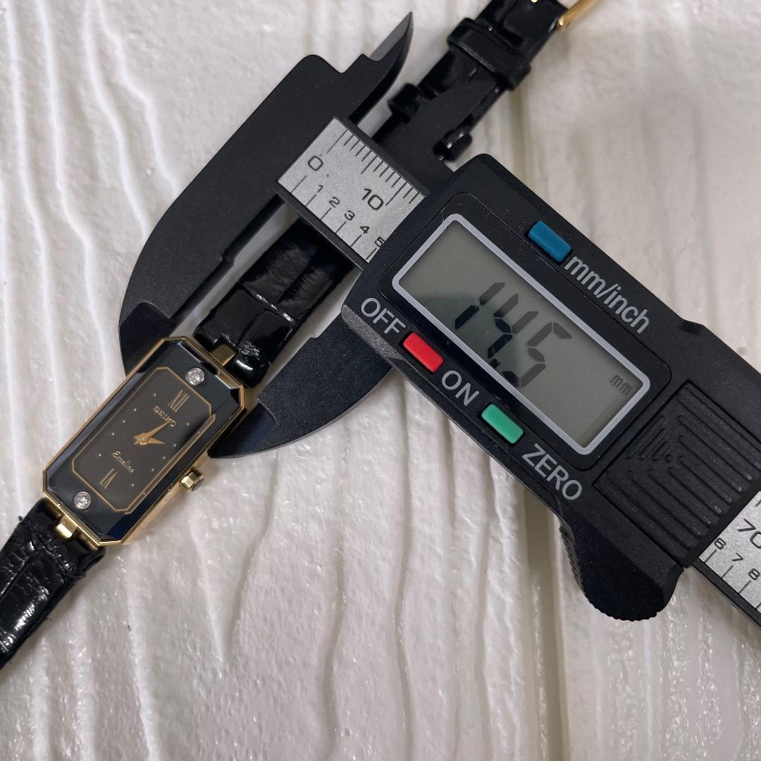 ✨稼働品・希少✨SEIKO エクセリーヌ 2E20 ブラック ダイヤ