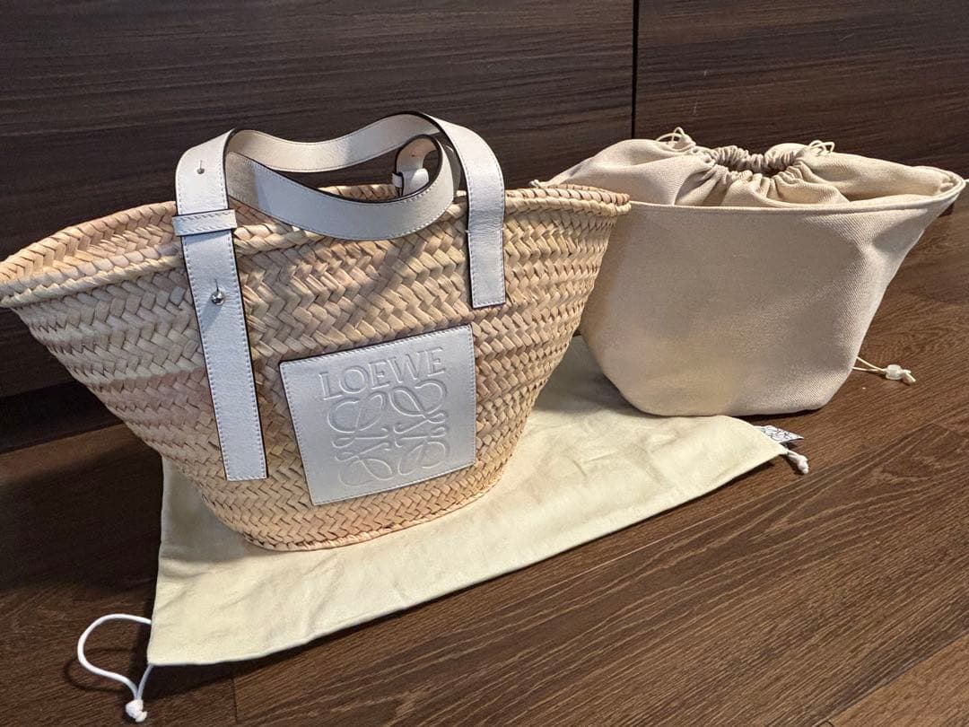 ＊美品＊ LOEWE ロエベ バスケットバッグ ミディアム カゴバッグ