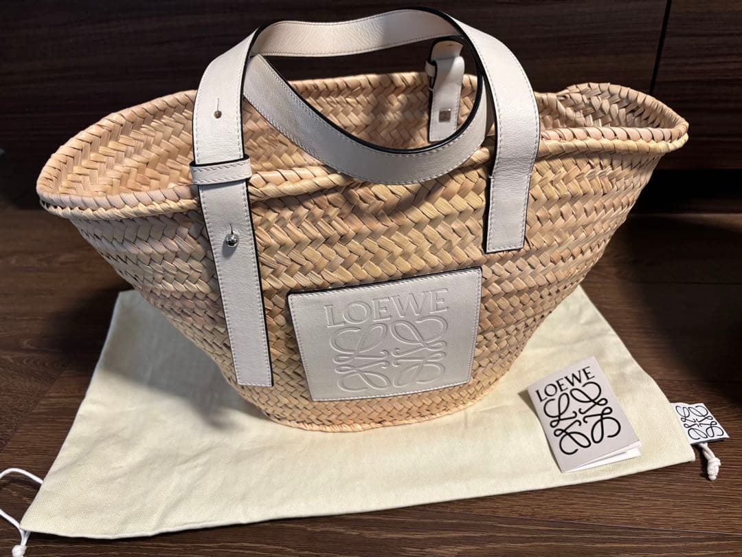 ＊美品＊ LOEWE ロエベ バスケットバッグ ミディアム カゴバッグ