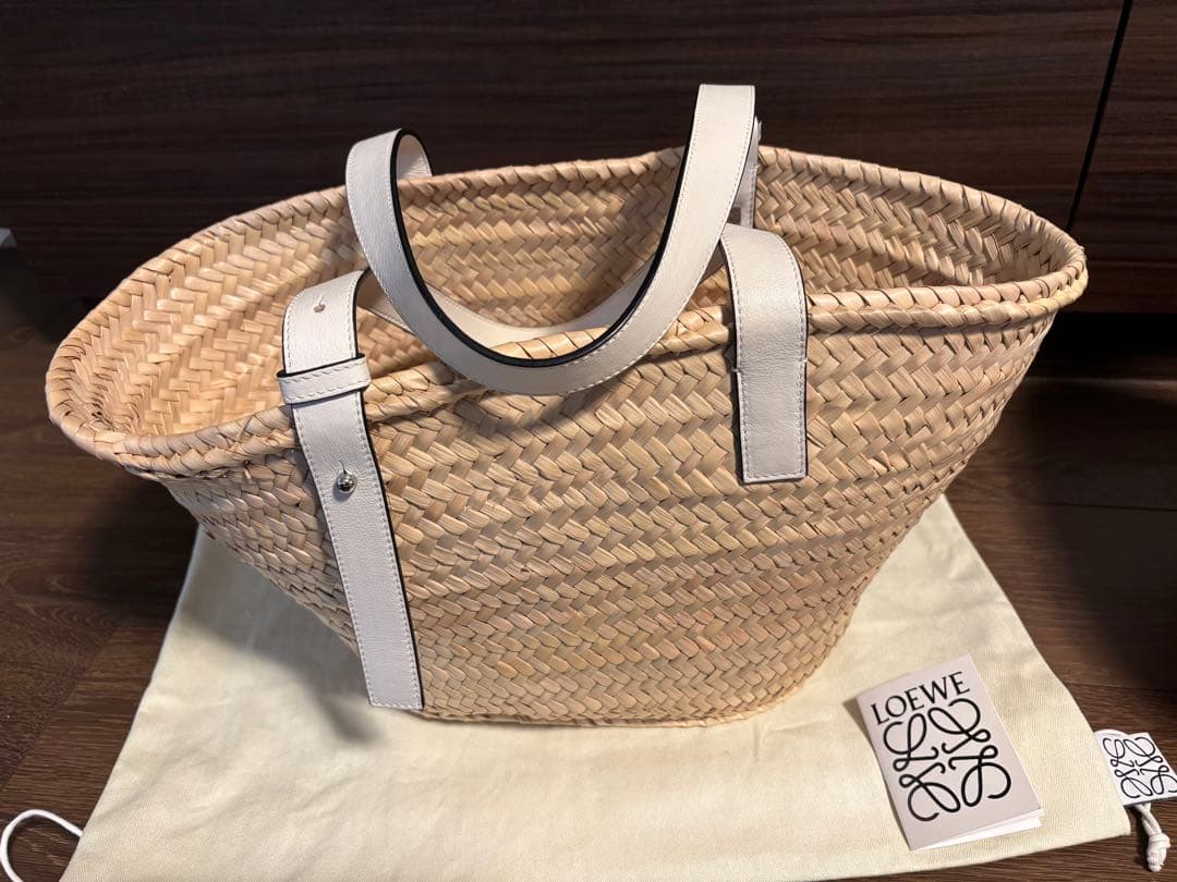 ＊美品＊ LOEWE ロエベ バスケットバッグ ミディアム カゴバッグ