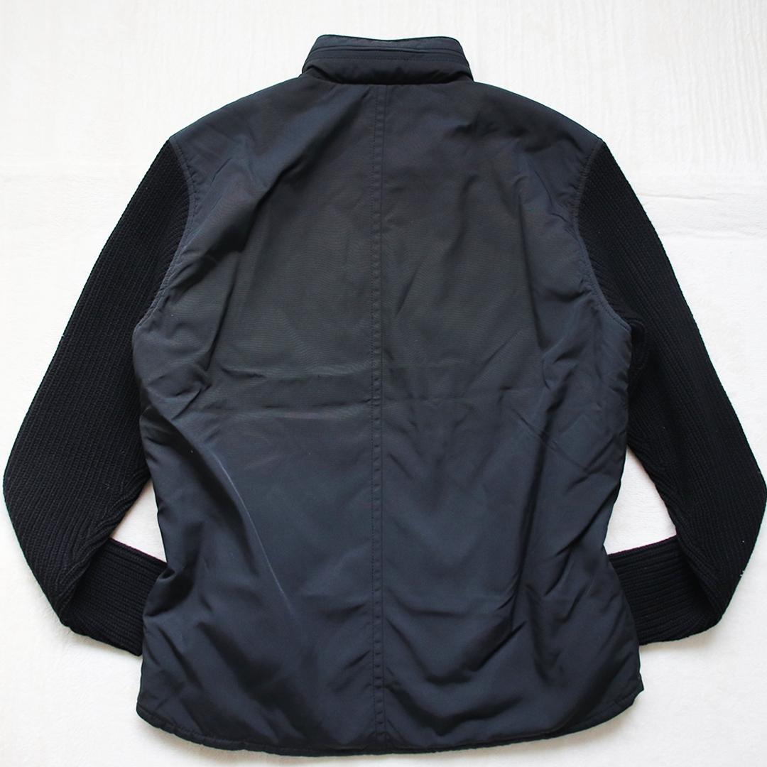 希少✨セオリー 切り替え中綿ジャケット 袖ニット フード収納 キルティング