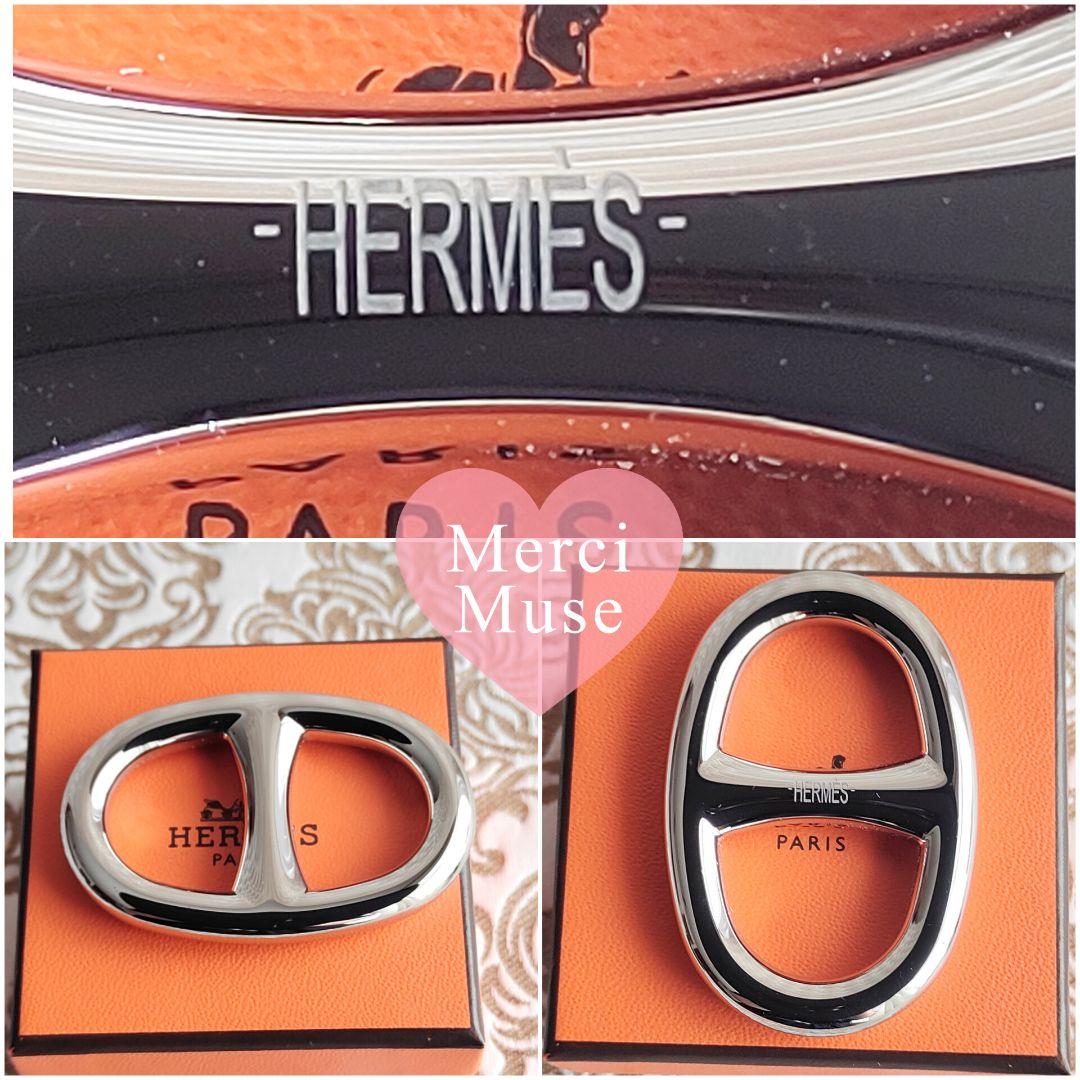 ❤コードなどプレゼント❤スカーフリング シェーヌダンクル大 シルバーエルメス