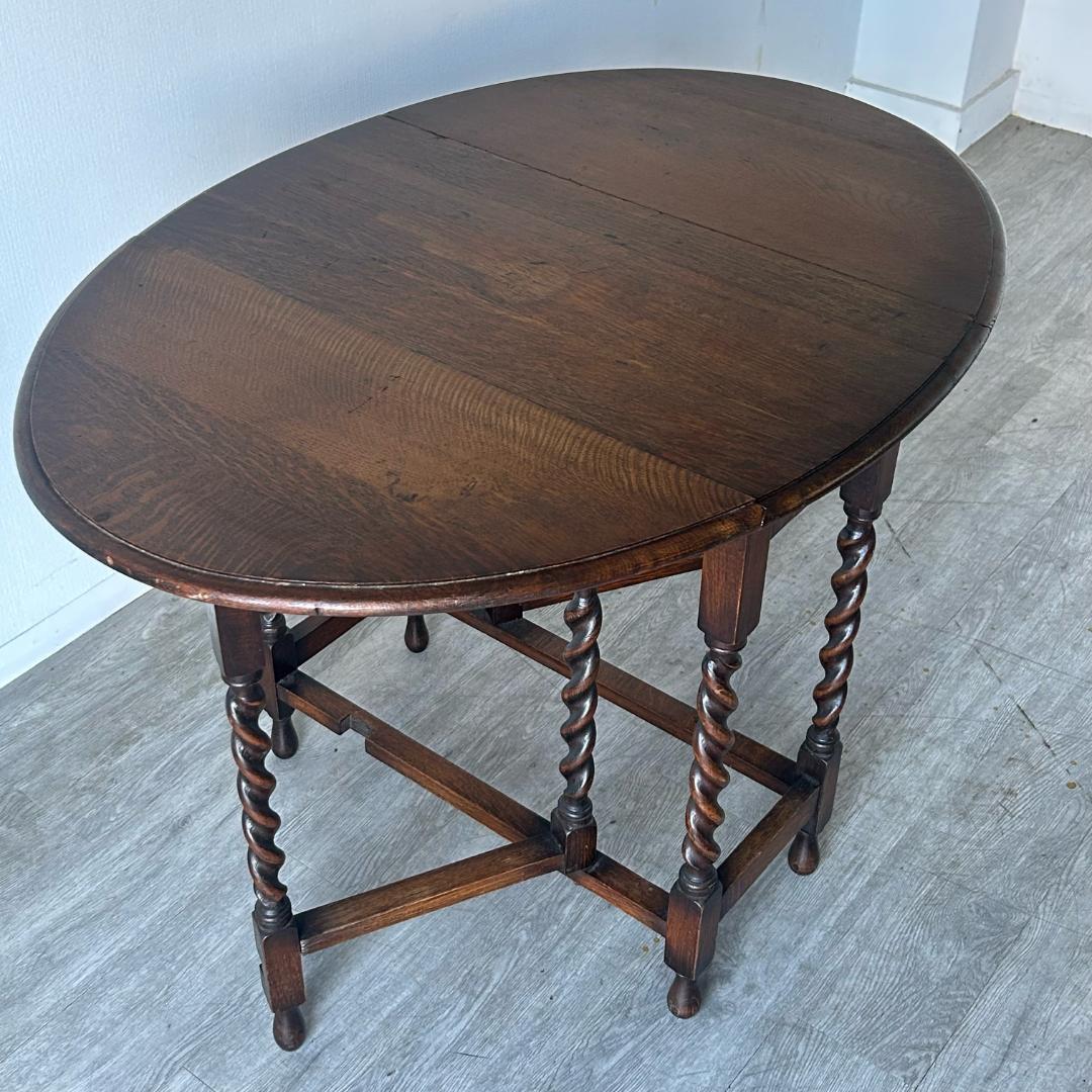 アンティーク 家具 ゲートレッグテーブル 1930年頃 イギリス 英国 382A