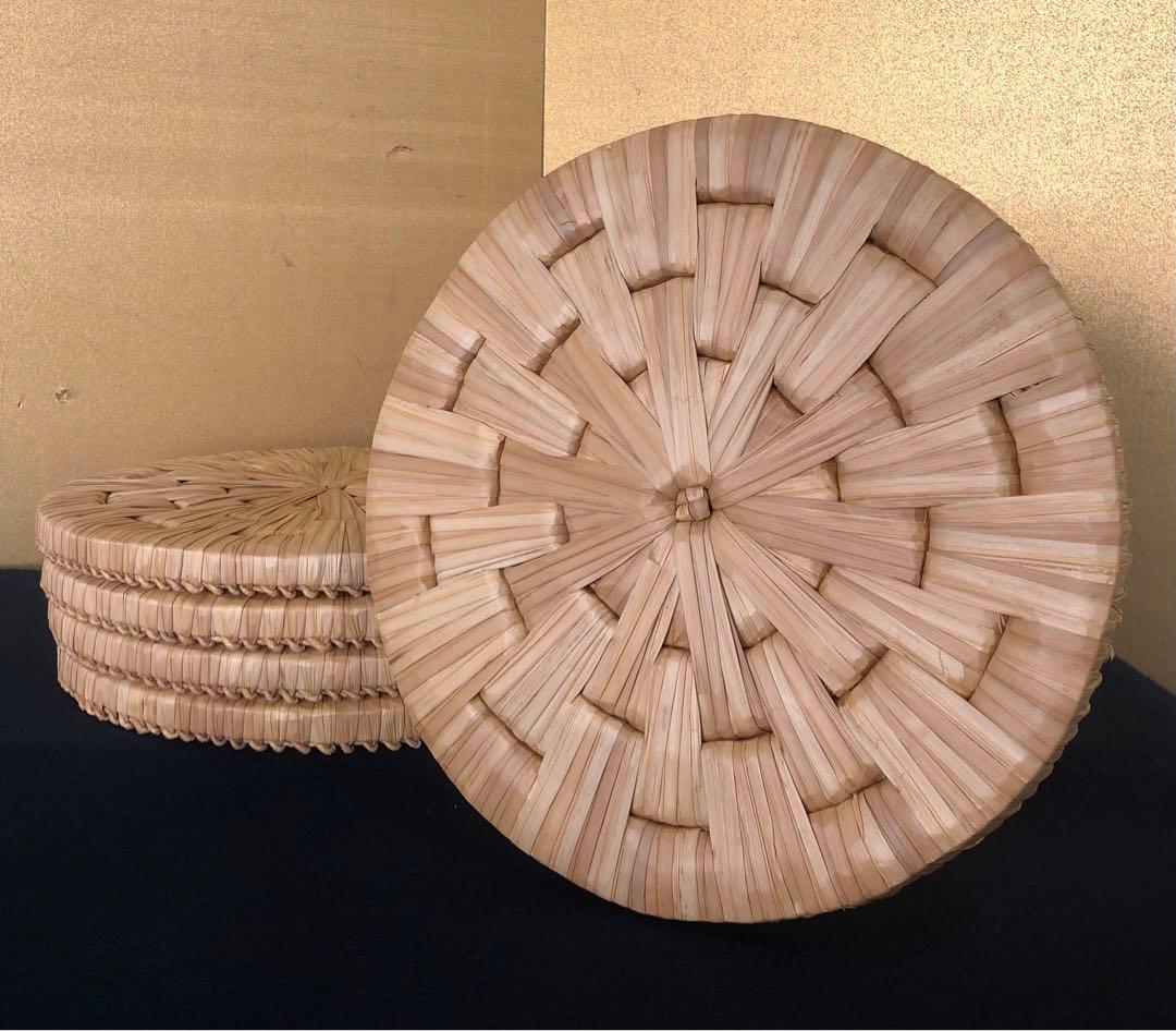 割引❗️《R》茶道具 露地円座5枚 座布団 円座 茶事 露地道具 260202く3