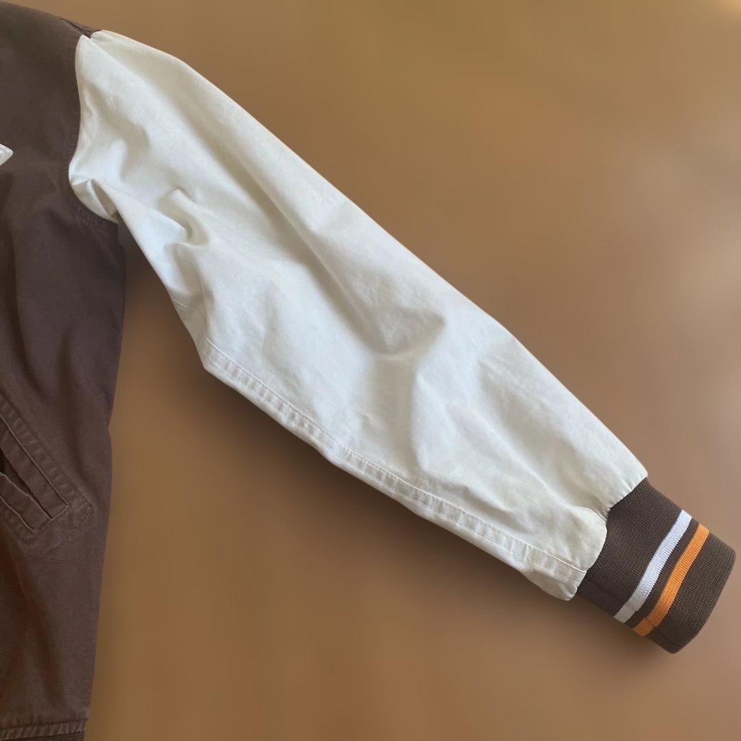 Supreme スタジャン Lサイズ ブラウン/ホワイト