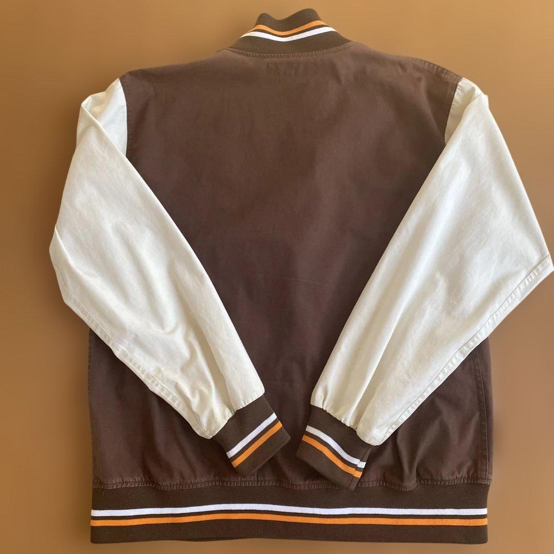 Supreme スタジャン Lサイズ ブラウン/ホワイト