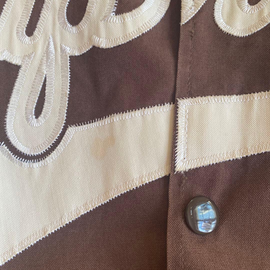 Supreme スタジャン Lサイズ ブラウン/ホワイト