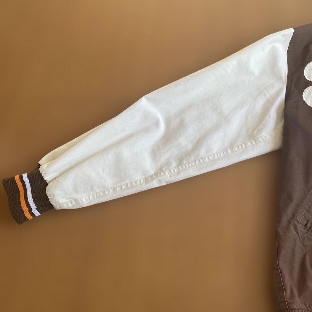 Supreme スタジャン Lサイズ ブラウン/ホワイト