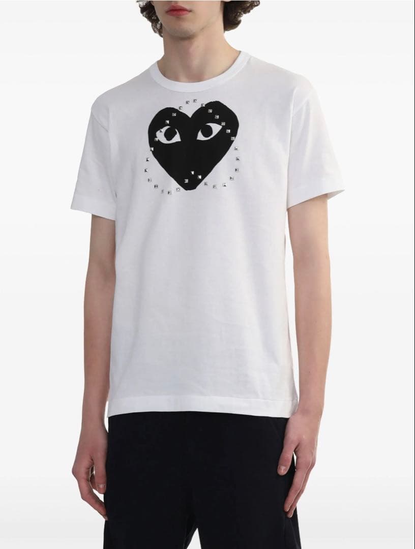 最終値下げ PLAY COMME des GARCONSハートスタッズ Tシャツ