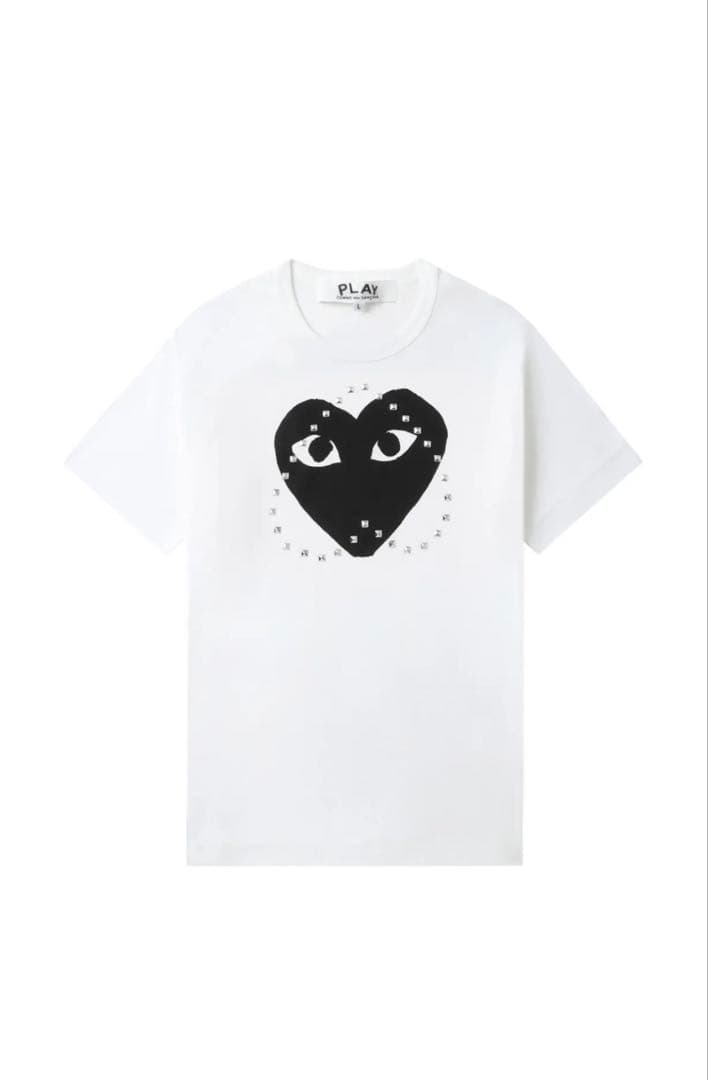 最終値下げ PLAY COMME des GARCONSハートスタッズ Tシャツ