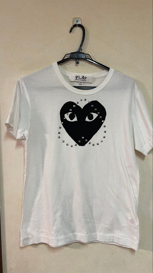 最終値下げ PLAY COMME des GARCONSハートスタッズ Tシャツ
