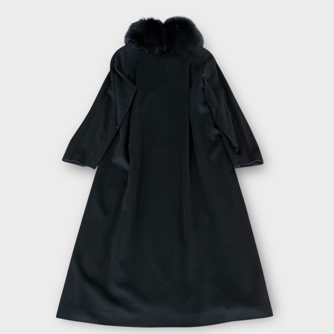 jasmine726シルク ピュアカシミヤBALMAIN ファー コート