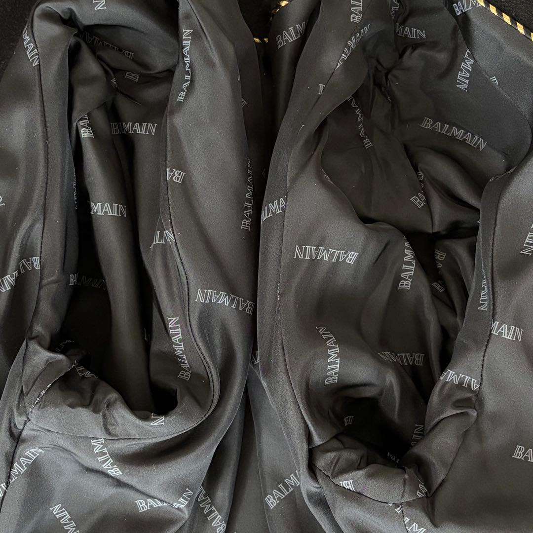 jasmine726シルク ピュアカシミヤBALMAIN ファー コート