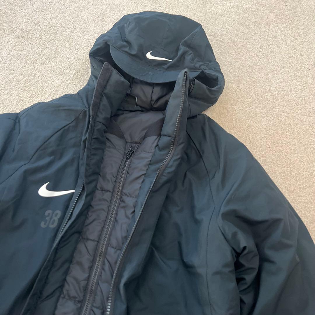 Nike ナイキ　アウター　ベンチコート キャップ フード付き ダブルジップ S