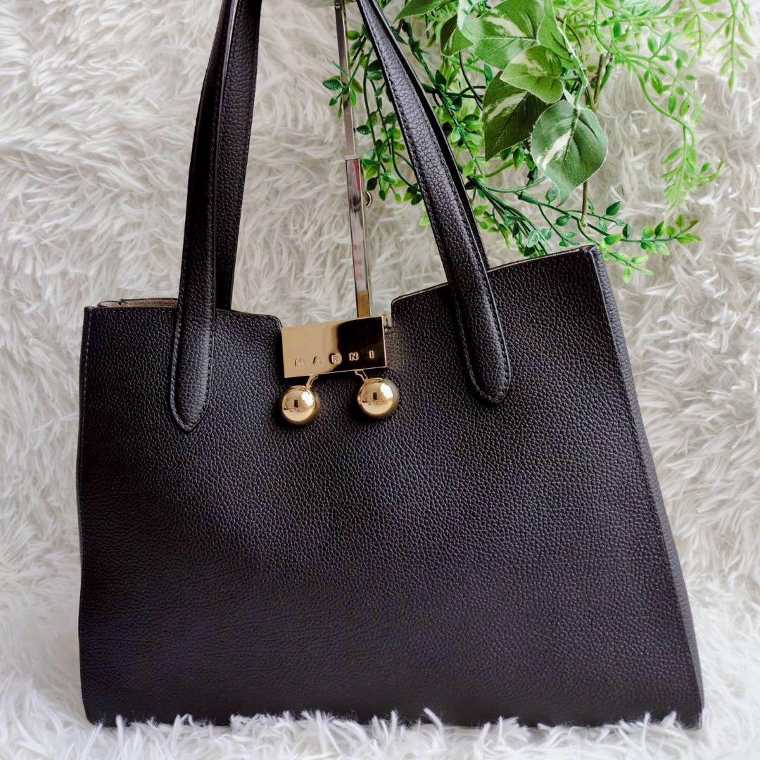 ◾︎25ss 極美品◾︎ マルニ トートバッグ 2way トランカルー マルニレター