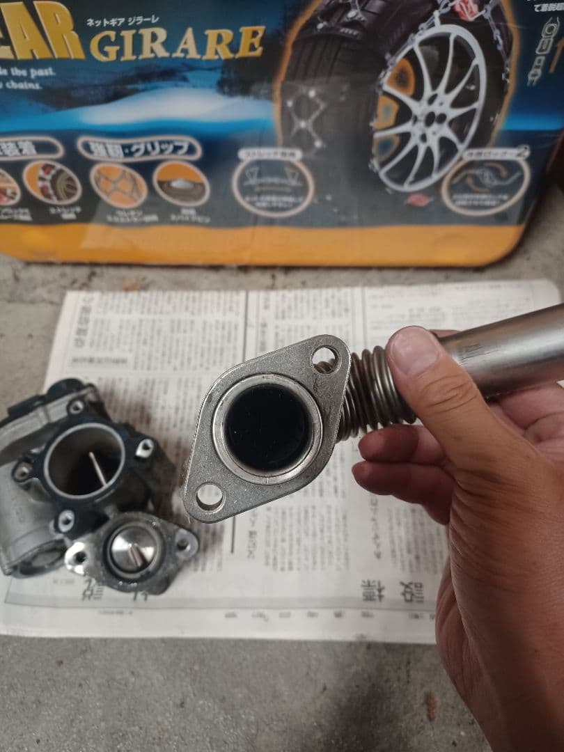 ★エクストレイル純正EGRバルブ&パイプ DNT31 ディーゼル★清掃済み！