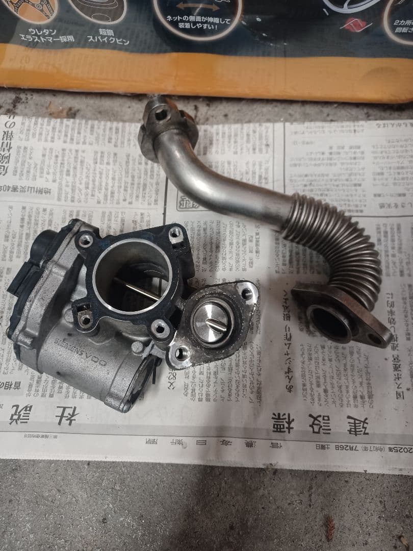 ★エクストレイル純正EGRバルブ&パイプ DNT31 ディーゼル★清掃済み！