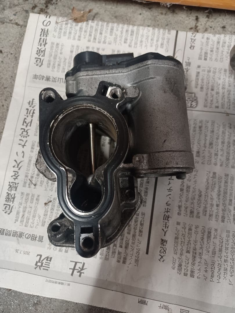 ★エクストレイル純正EGRバルブ&パイプ DNT31 ディーゼル★清掃済み！