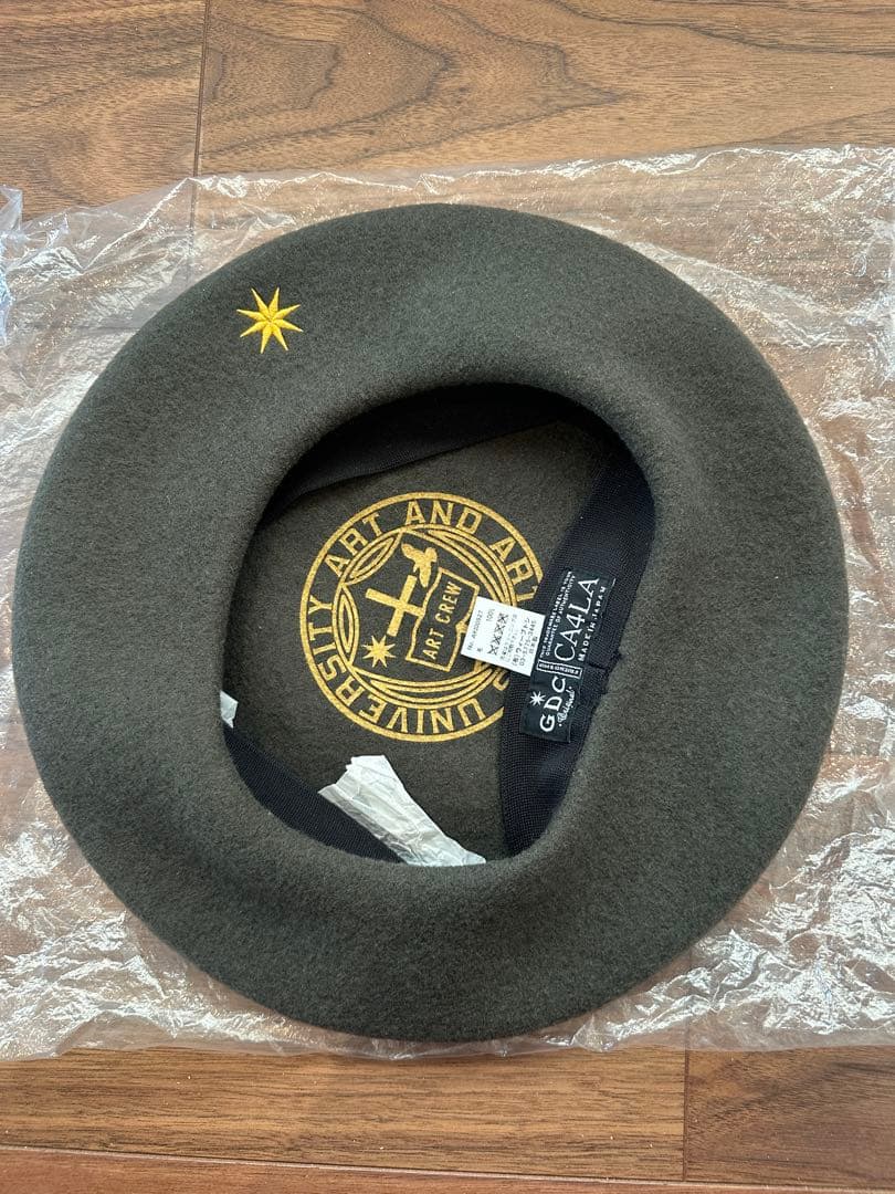さんタク着 キムタク GDC × CA4LA ビックベレー帽 カーキ 木村拓哉