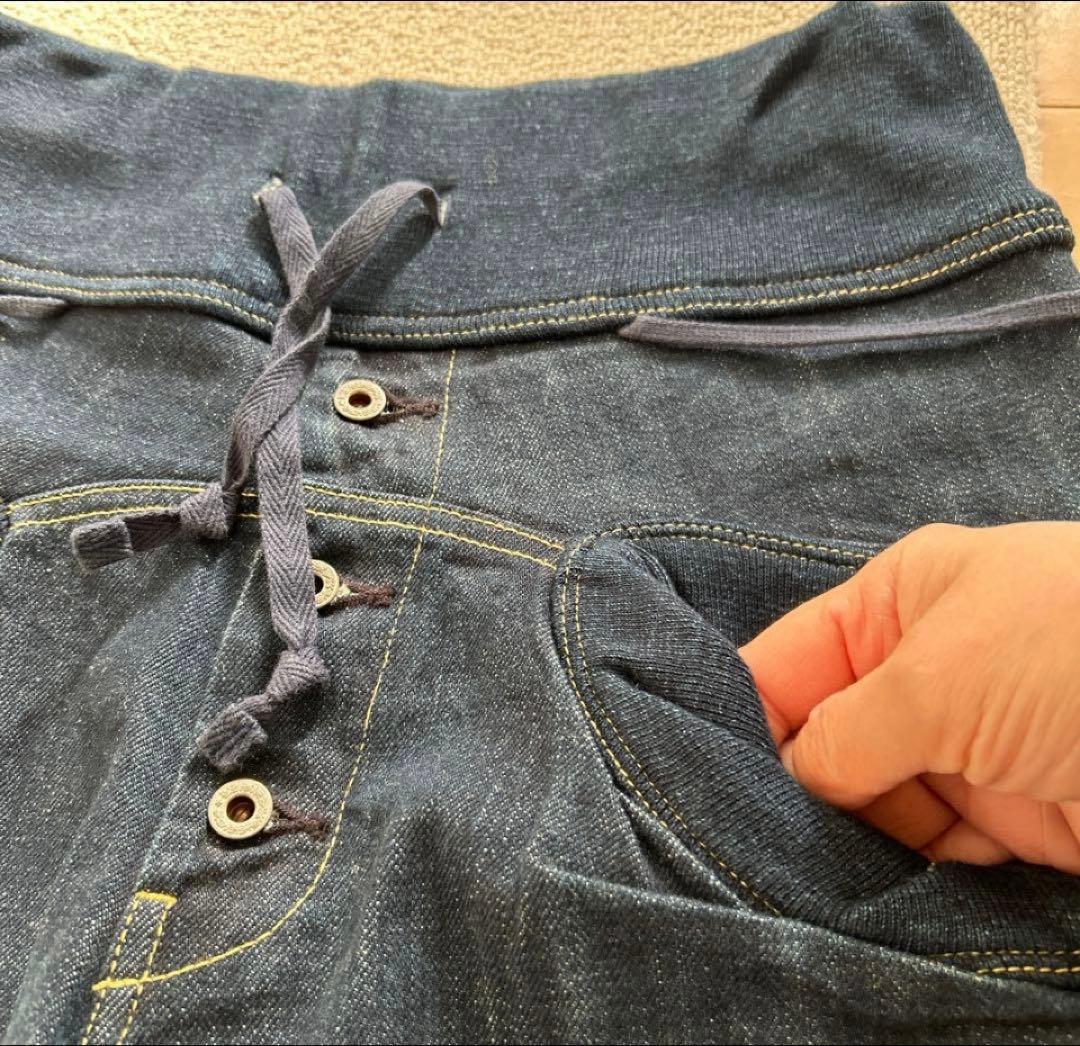 美品　KAPITALキャピタルデニムサルエルヌーベルパンツ　濃紺　サイズ0