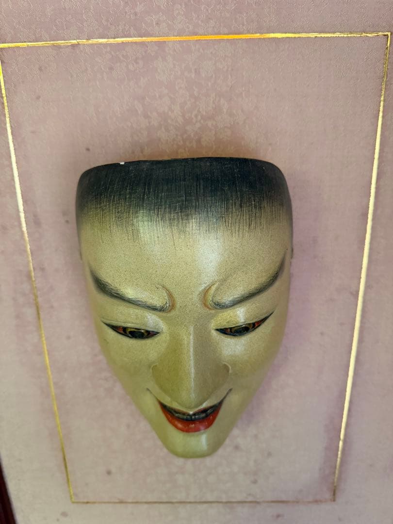 よ*ん様 能面　木彫り