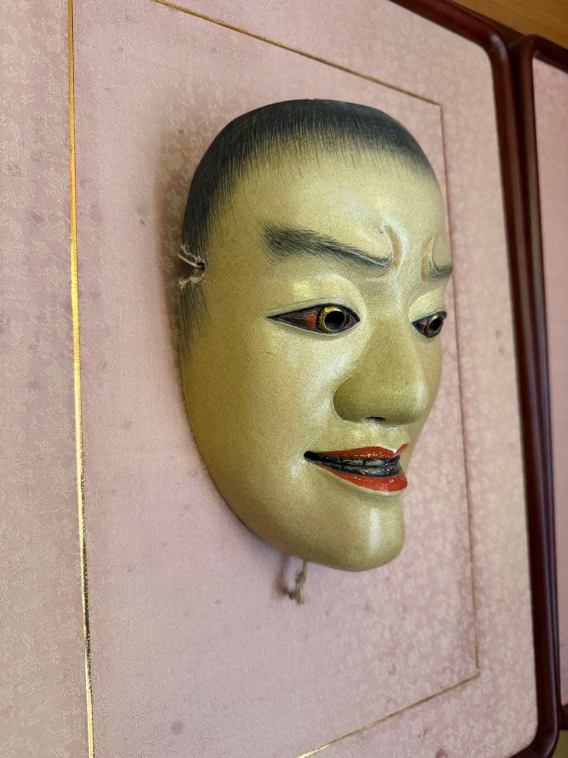 よ*ん様 能面　木彫り