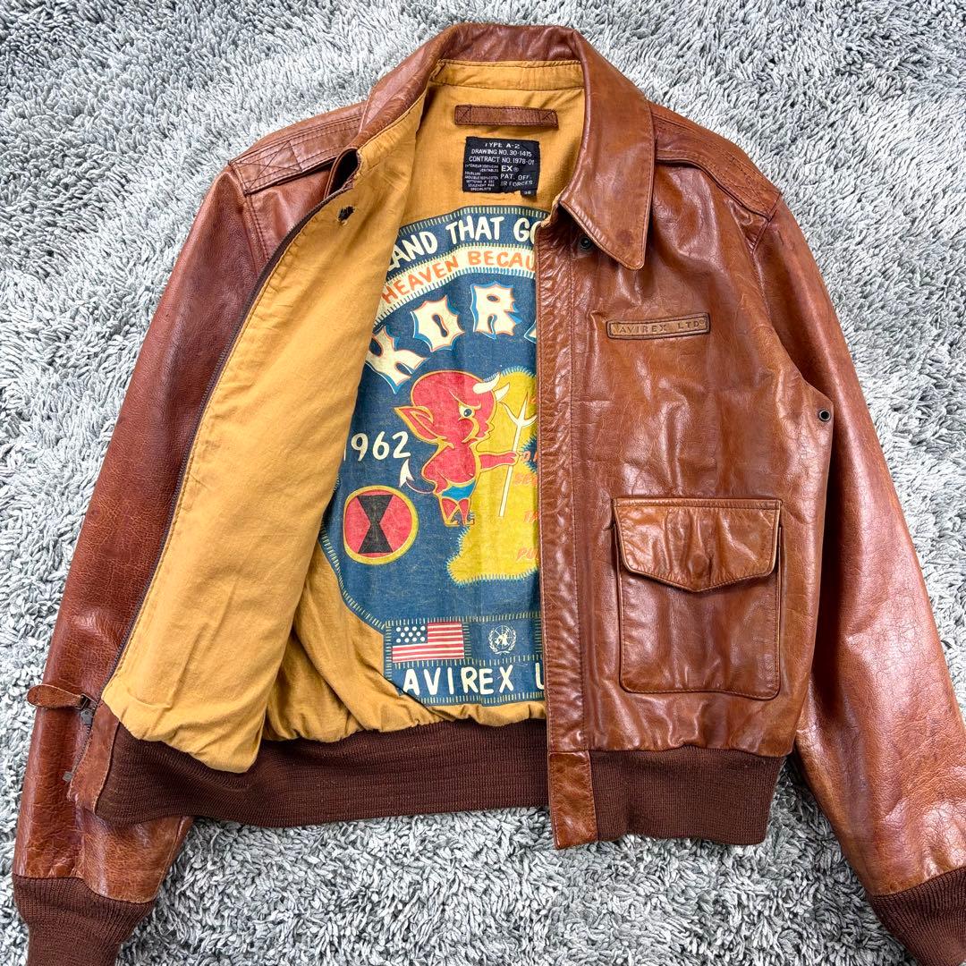【希少】AVIREX A-2 ビンテージ 朝鮮戦争モデル フライトジャケット