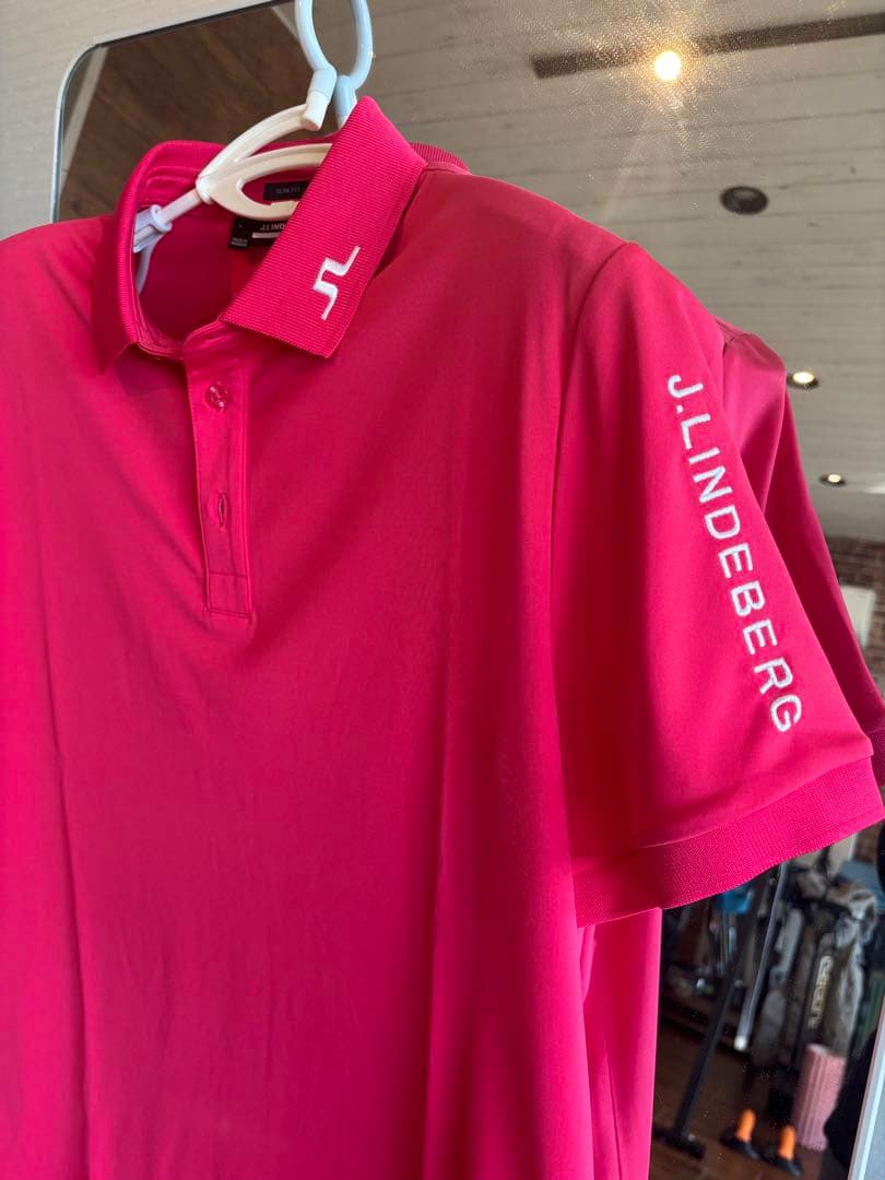 J.LINDEBERG 【2024限定ハワイアンピンクカラー】ポロシャツ