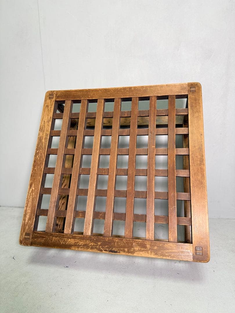 T31 古民具 アンティーク やぐらこたつ ビンテージ家具 木製格子造