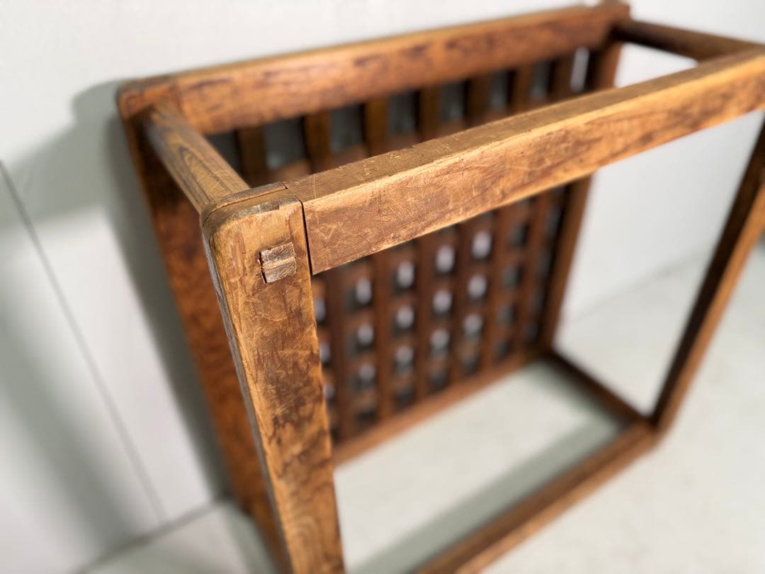 T31 古民具 アンティーク やぐらこたつ ビンテージ家具 木製格子造