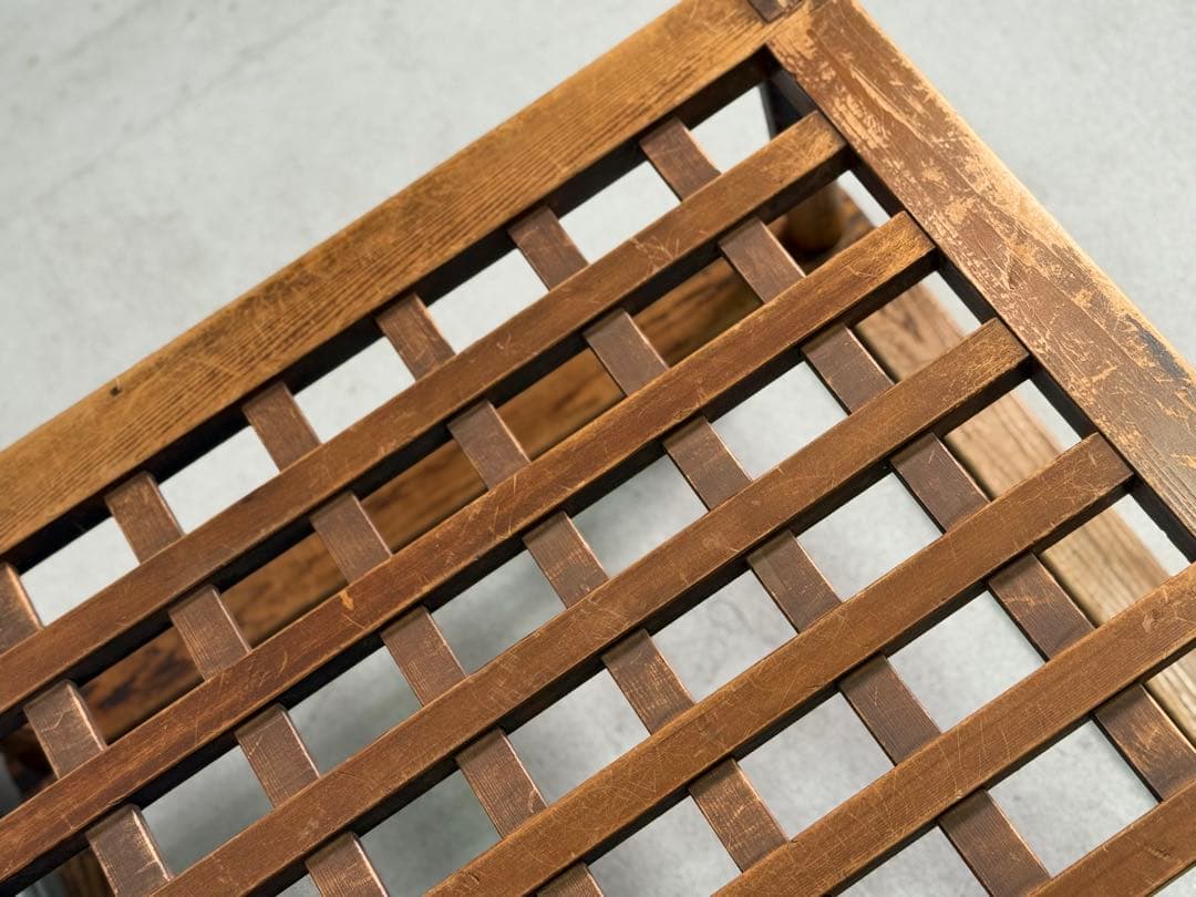 T31 古民具 アンティーク やぐらこたつ ビンテージ家具 木製格子造