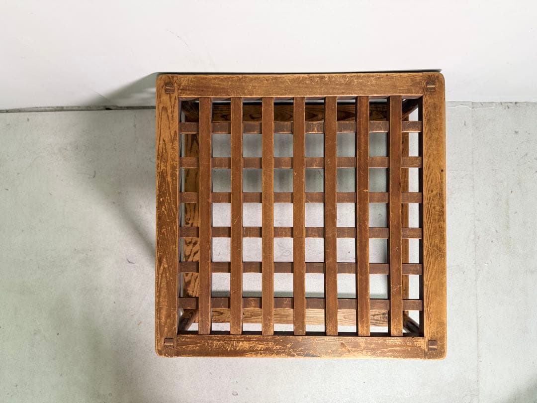 T31 古民具 アンティーク やぐらこたつ ビンテージ家具 木製格子造
