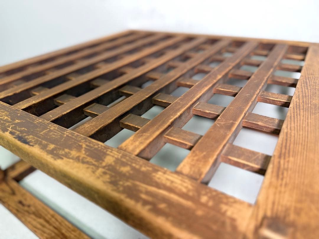 T31 古民具 アンティーク やぐらこたつ ビンテージ家具 木製格子造