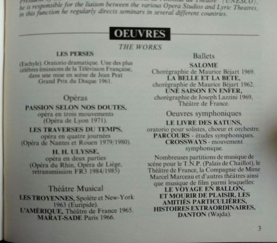 ジャン・プロドロミデス　歌劇「悲しい夜」　A·タマヨ指揮　Ades盤