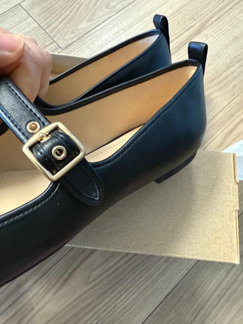 【極美品】COACH コーチ メリージェーン パンプス ブラック 24.5cm