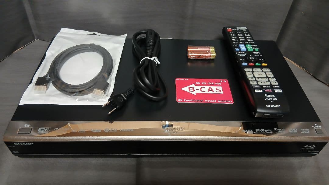 1TB シャープ AQUOS BDレコーダー☆BD-W1600☆リモコン付