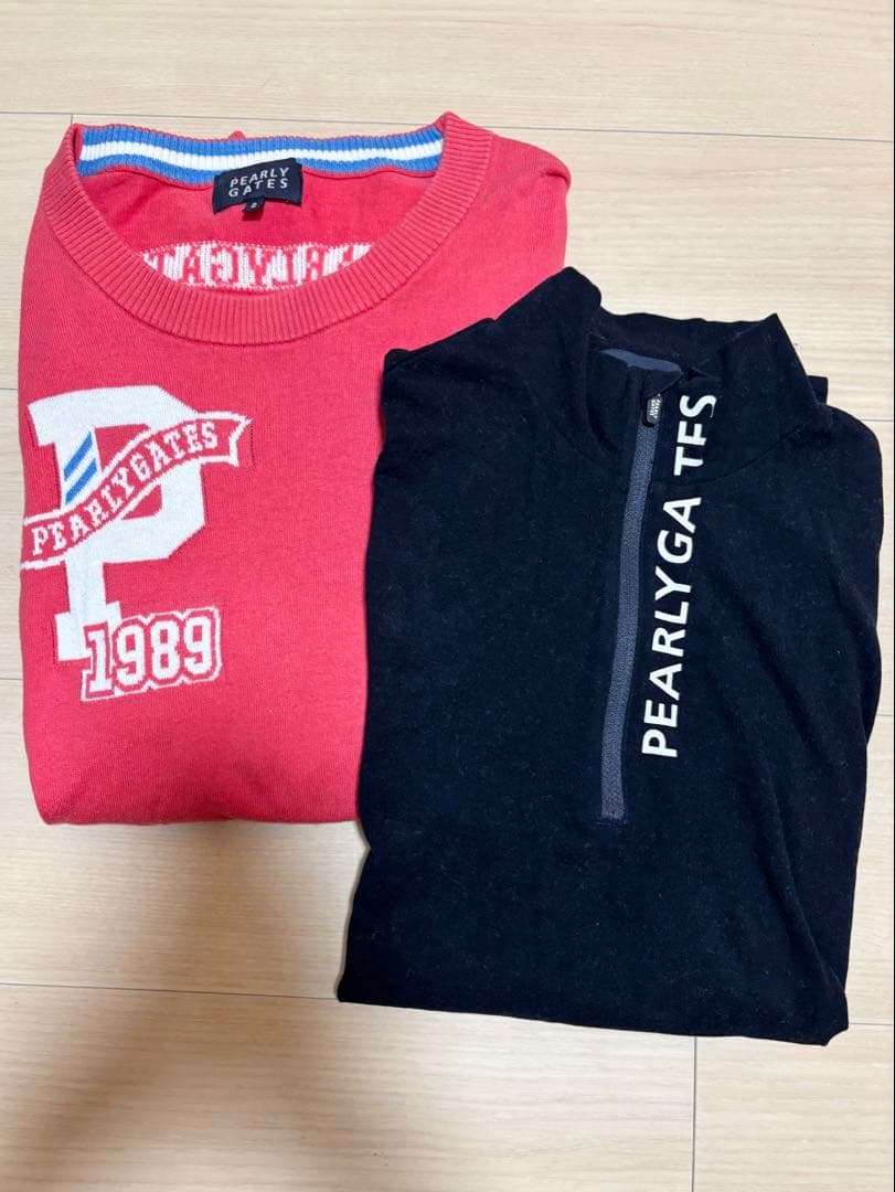 2枚セット⭐️PEARLY GATES セーターとハイネックセット L（2）