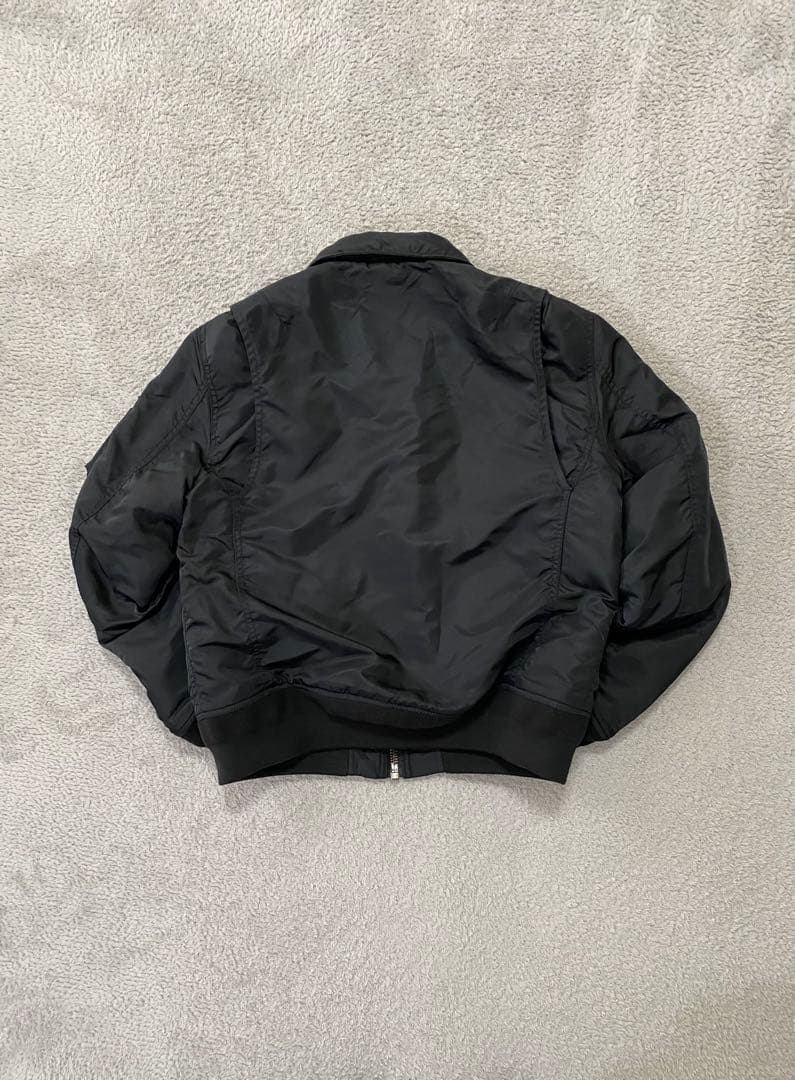 Schott CWU-Rジャケット　MA-1フライトジャケット　ブラックM 短丈