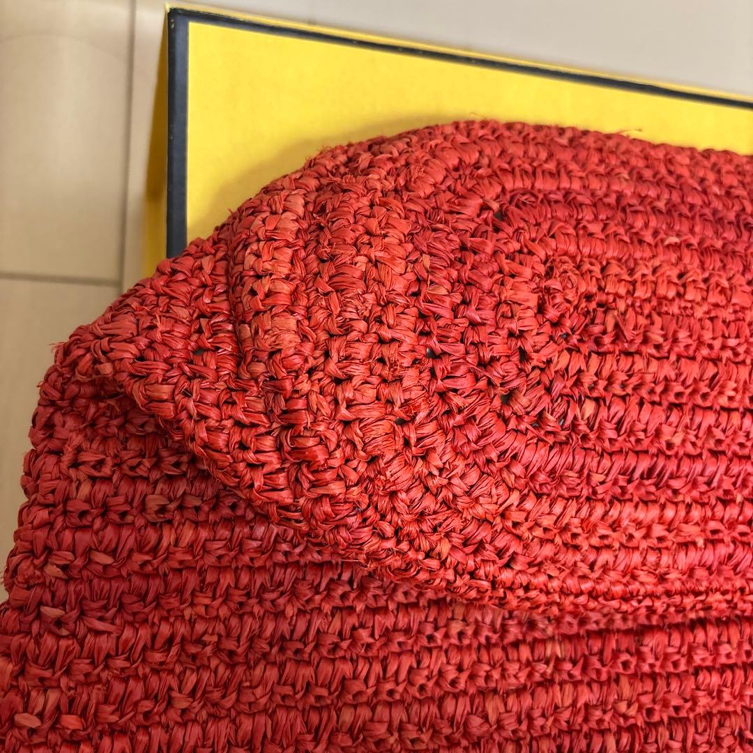 ヘレンカミンスキー　かごバッグ レッド　革